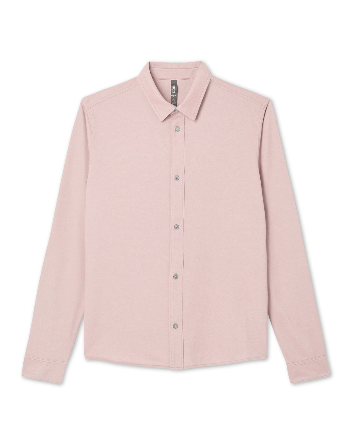 Vuori Long Sleeve Knit Oxford Button Down - Classic Fit Mauve