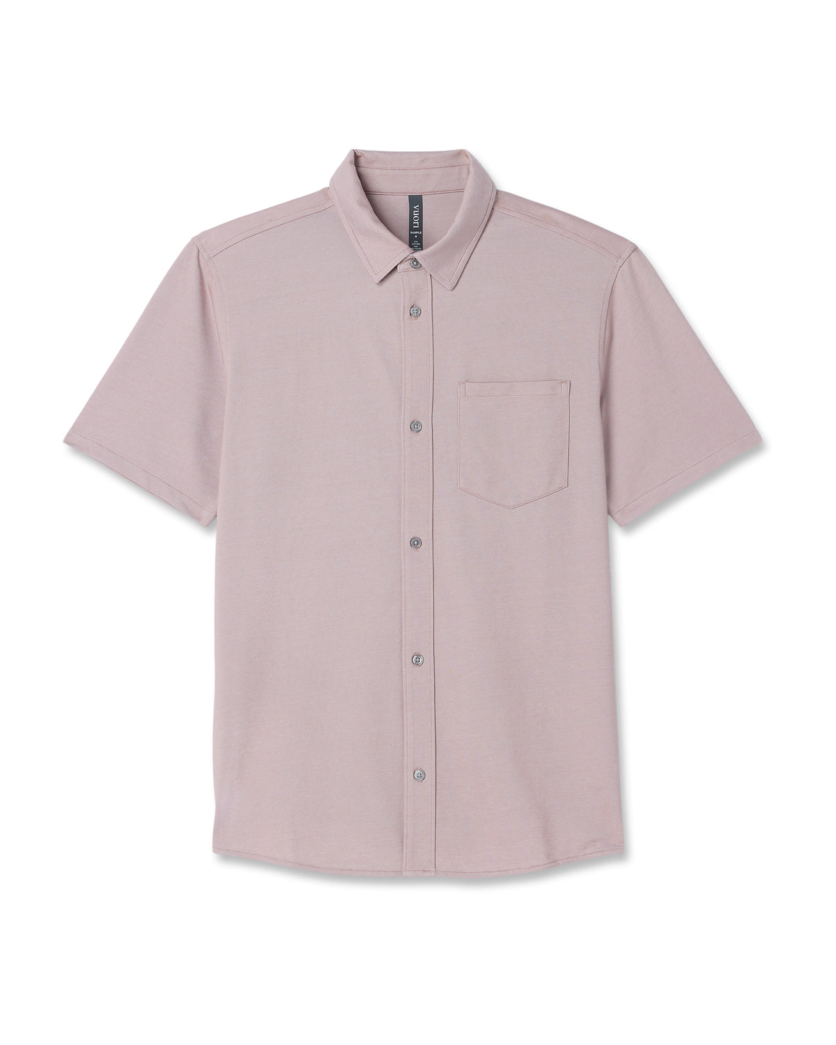 Vuori Short Sleeve Knit Oxford Button Down - Classic Fit Mauve