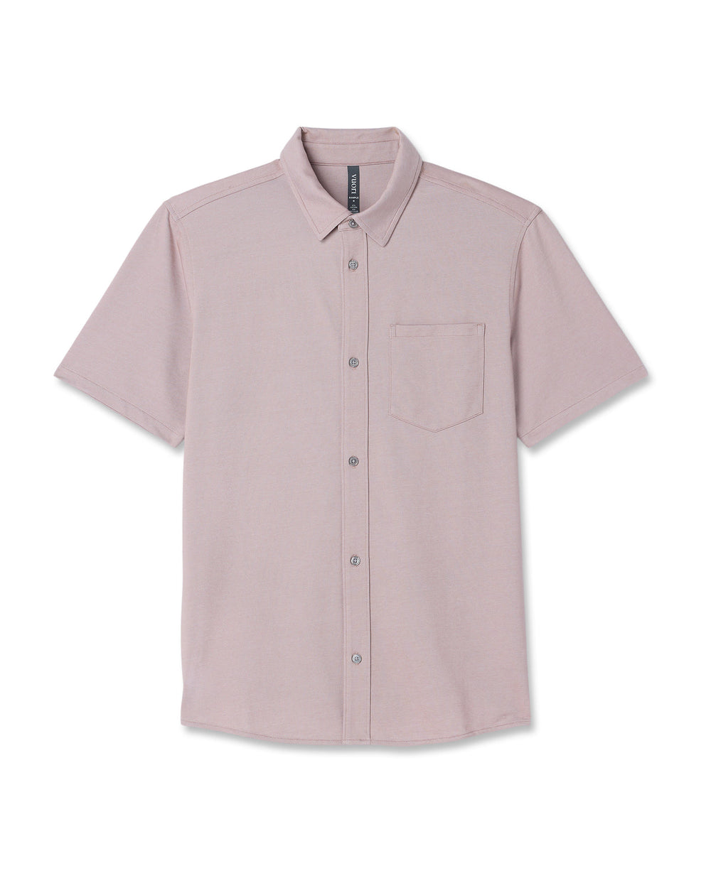Vuori Short Sleeve Knit Oxford Button Down - Classic Fit Mauve