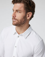 Vuori Long Sleeve Manhattan Button Down Men's White Shirt