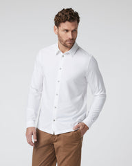 Vuori Long Sleeve Manhattan Button Down Men's White Shirt
