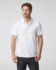 Vuori Short-Sleeve Manhattan Button Down White