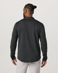 Vuori Men's Long Sleeve Ponto Button Down Charcoal Heather