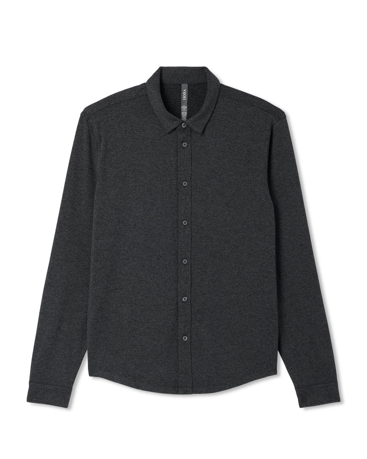 Vuori Men's Long Sleeve Ponto Button Down Charcoal Heather