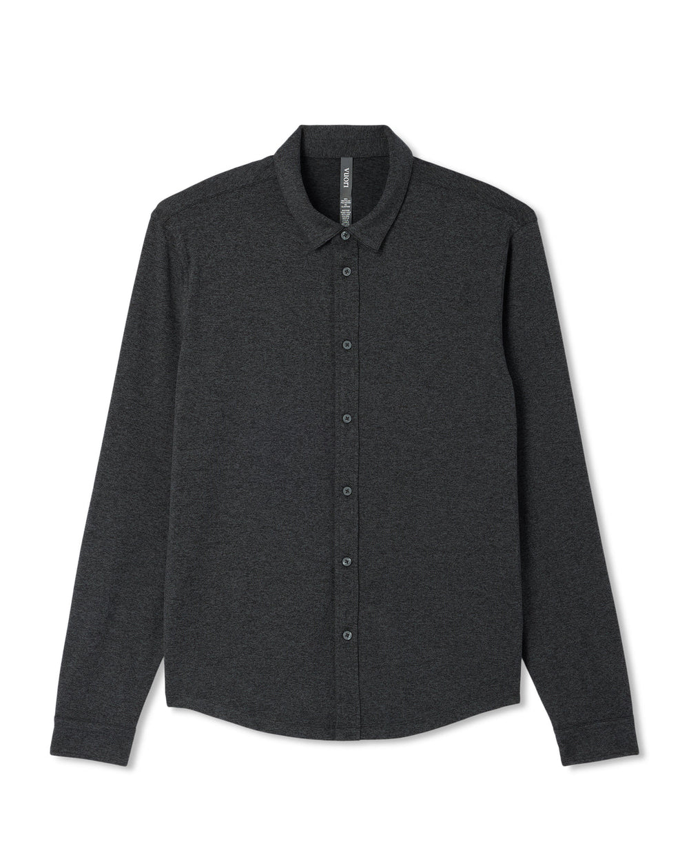 Vuori Men's Long Sleeve Ponto Button Down Charcoal Heather