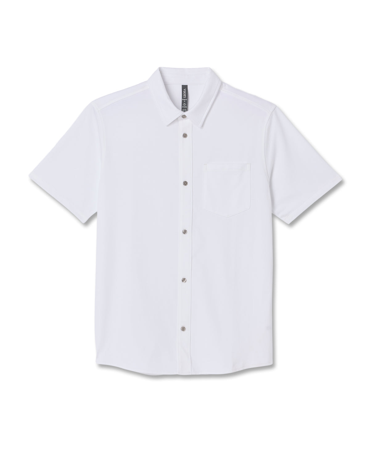 Vuori Short Sleeve Knit Oxford Button Down - Classic Fit White
