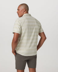 Vuori Men's Short Sleeve Plaid Button Down Shirt Sandalwood