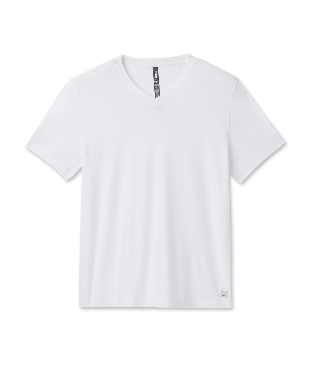 Vuori Strato Tech V-Neck Men's White Workout Shirt