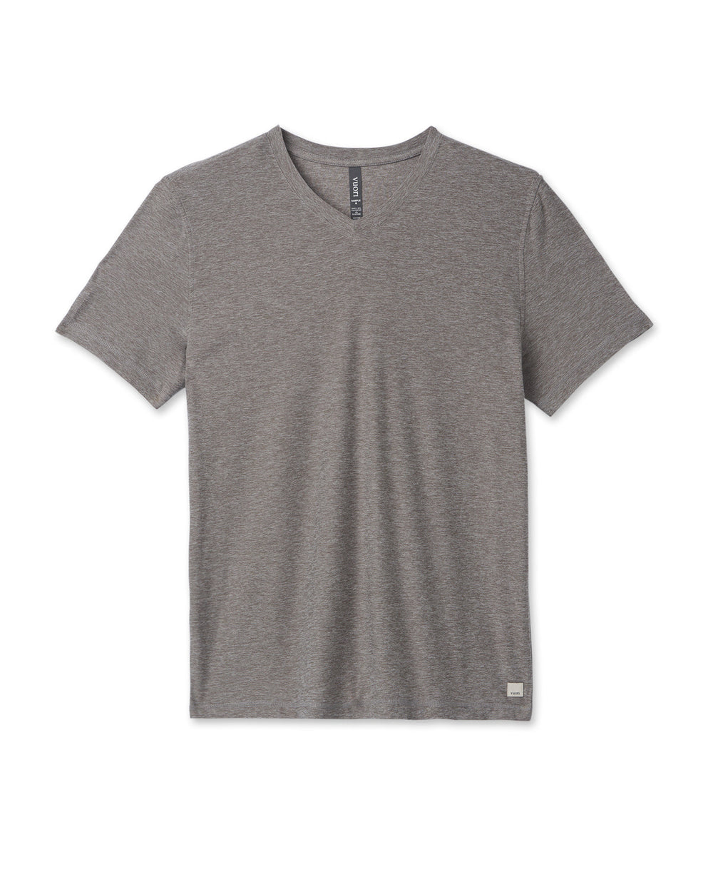 Vuori Strato Tech V-Neck Men's Heather Grey Shirt