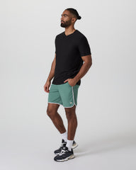 Vuori Strato Tech V-Neck Tee Black Workout Shirt