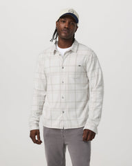 Vuori Seaview Plaid Button Down Shirt Men's Dove Shirt