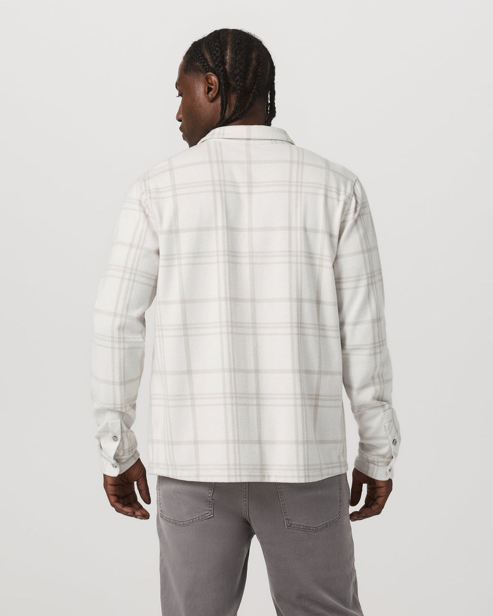 Vuori Seaview Plaid Button Down Shirt Men's Dove Shirt