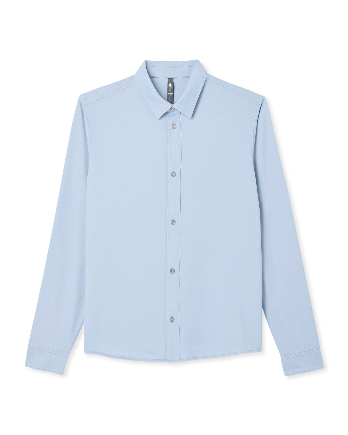 Vuori Men's Long Sleeve Knit Oxford Button Down Blue Dusk