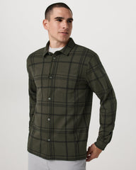 Vuori Seaview Plaid Button Down Shirt Dark Oregano Shirt