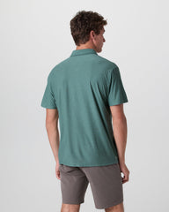 Vuori Short Sleeve Strato Button Down Bluegrass Heather