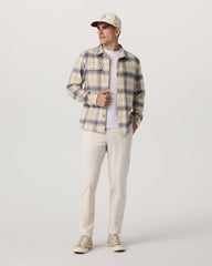 Vuori Long Sleeve Flannel Button Down Men's Cavern Grey Shirt