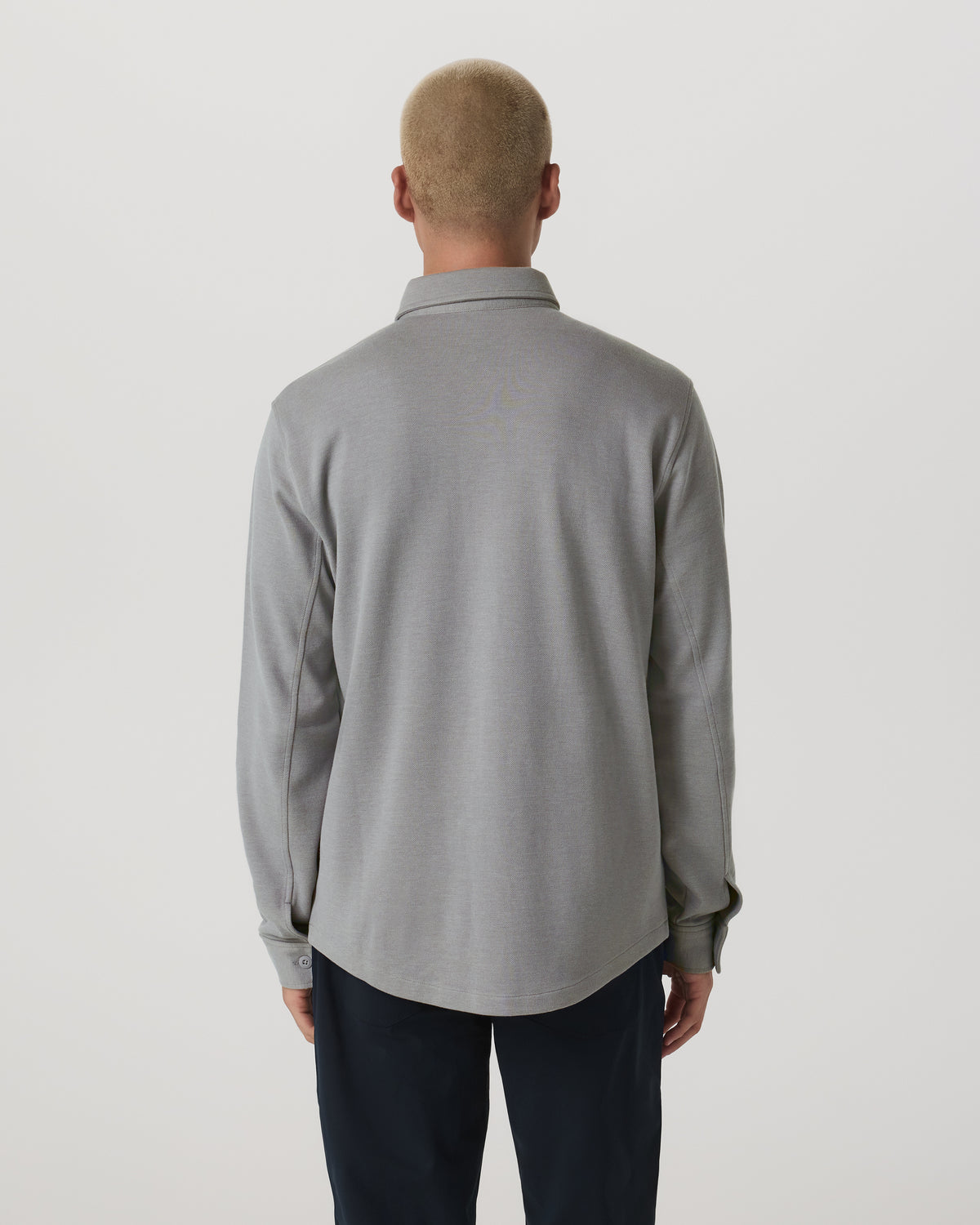 Vuori Jeffreys Overshirt Men's Grey Button-Up Shirt