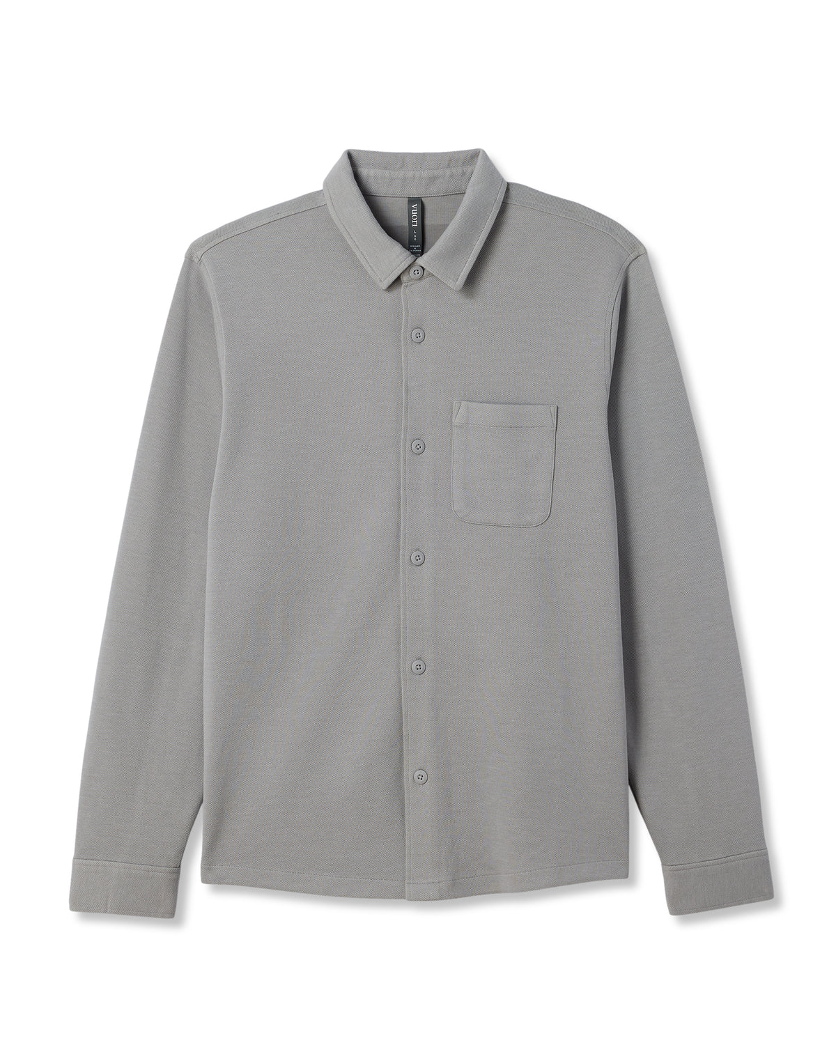 Vuori Jeffreys Overshirt Men's Grey Button-Up Shirt