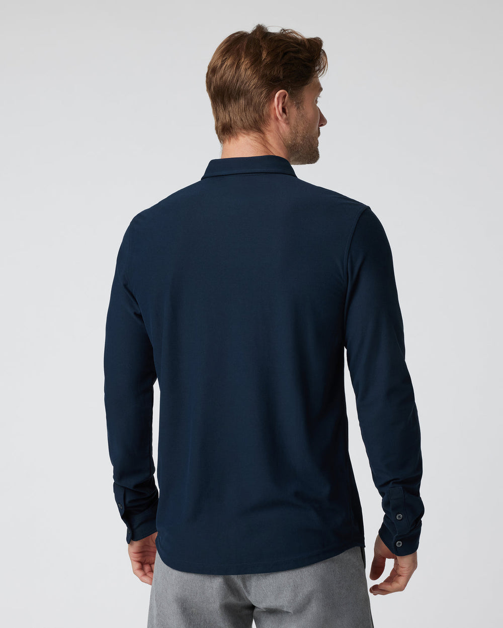 Vuori Long Sleeve Ace Button-Down Ink