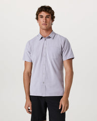 Vuori Short Sleeve Bridge Button Down Men's Cinder Shirt
