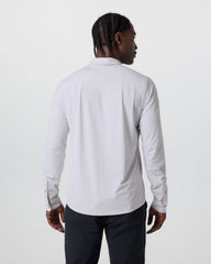 Vuori Long Sleeve TravelLite Button Down Frost Grey