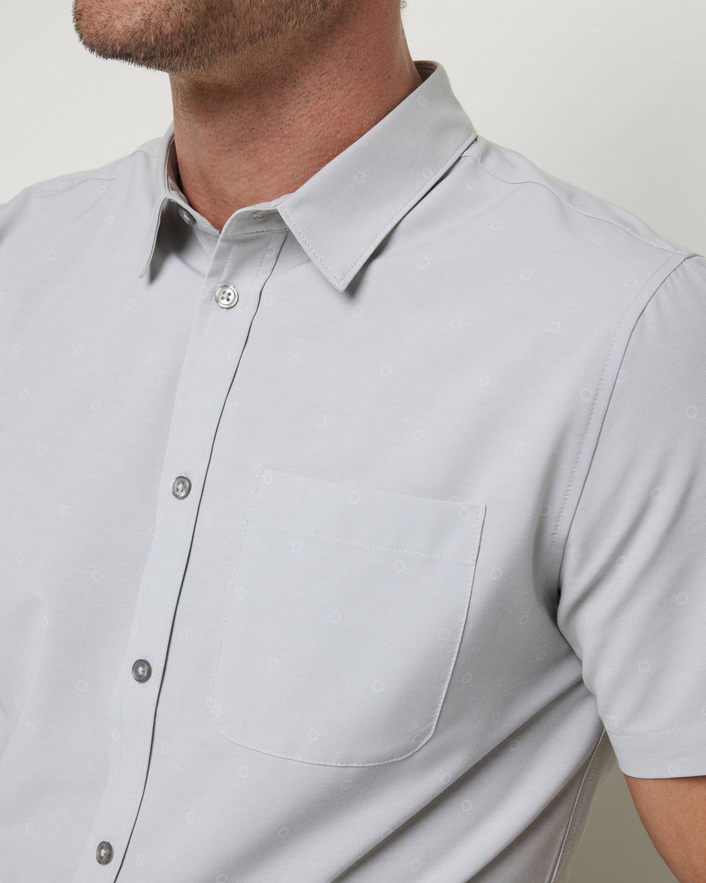 Vuori Short Sleeve Bridge Button Down Vapor Dot