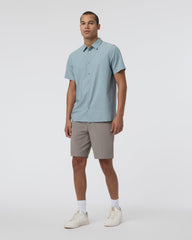 Vuori Short Sleeve Manhattan Button Down Men's Mist Shirt