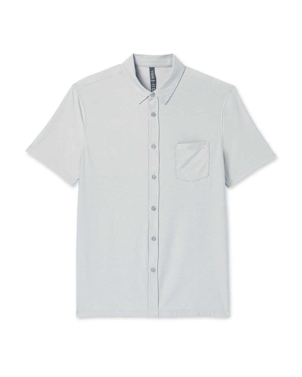 Vuori Short Sleeve Strato Button Down Men's Platinum Shirt