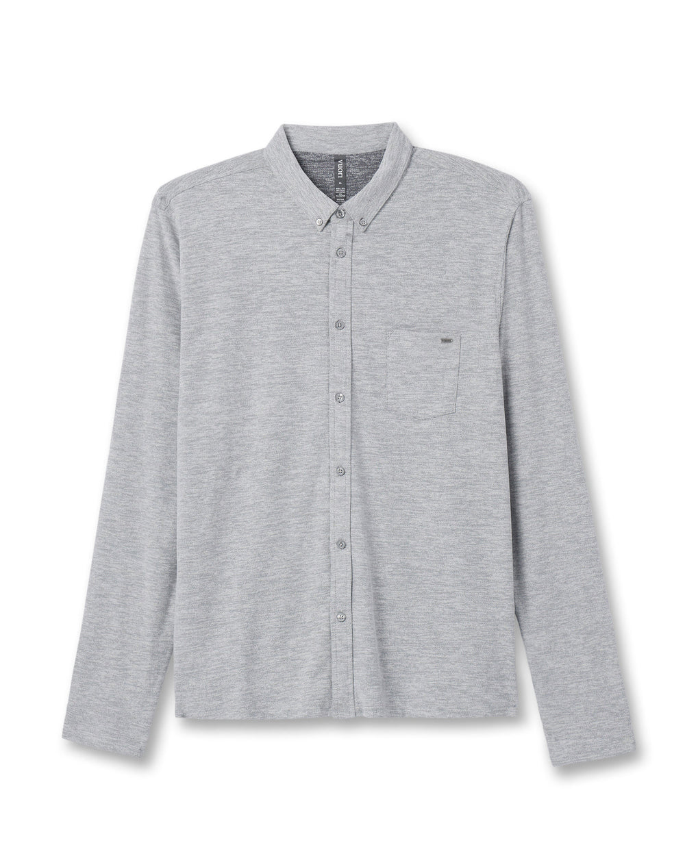 Vuori Long Sleeve Ace Button-Down Grey Button Down Shirt
