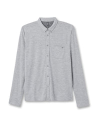 Vuori Long Sleeve Ace Button-Down Grey Button Down Shirt