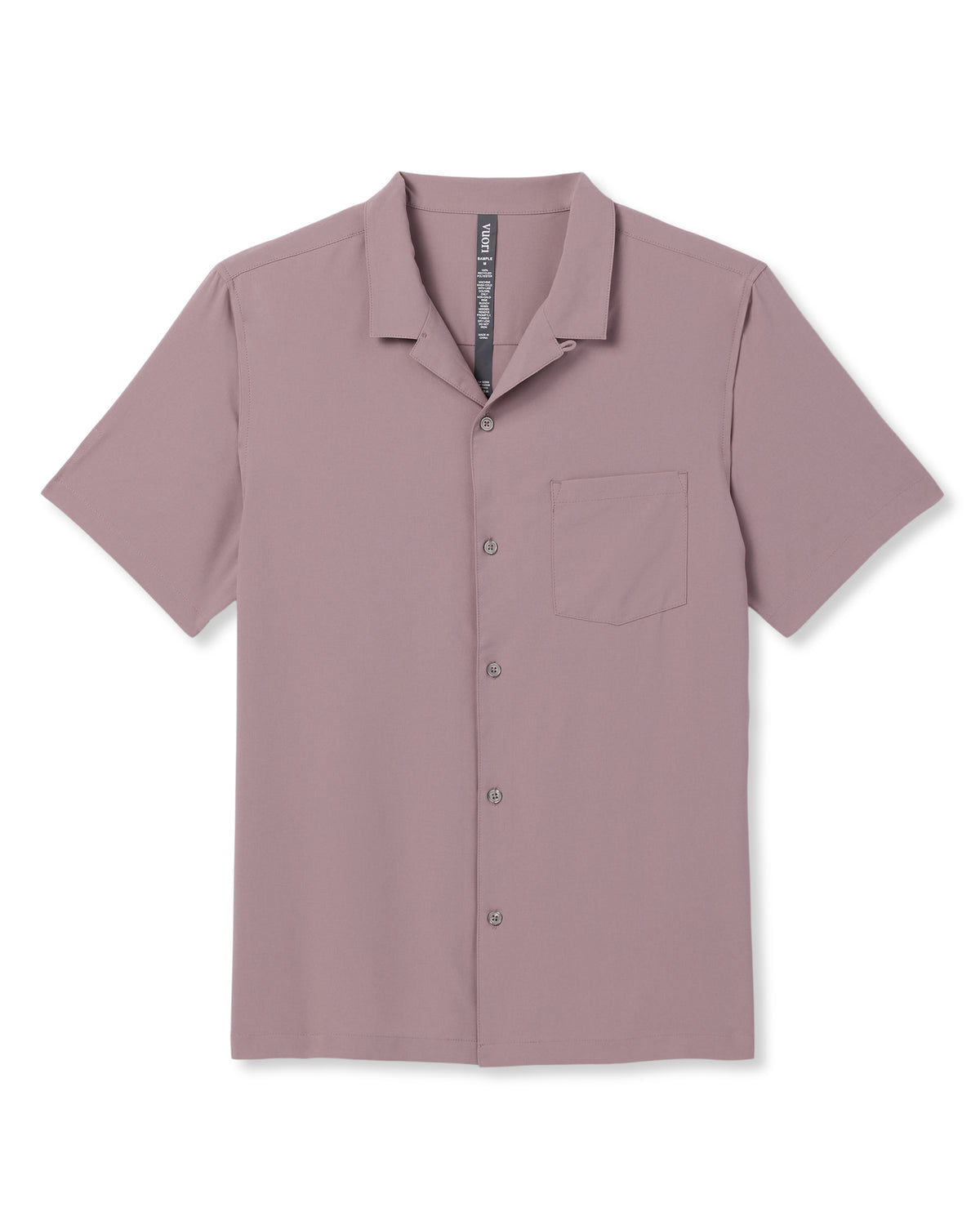 Vuori Seaport Button Down Men's Dark Umber Short Sleeve