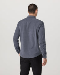 Vuori Long Sleeve Bridge Button Down Men's Moonlight Shirt