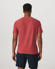 Vuori Strato Tech Tee Men's Fire Heather Performance Shirt