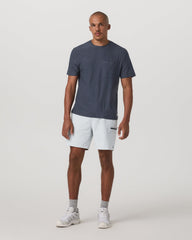 Vuori Short Sleeve Strato Pocket Tee-Relaxed Fit Dark Azure Heather