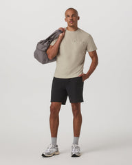 Vuori Short Sleeve Strato Pocket Tee-Relaxed Fit Truffle Heather