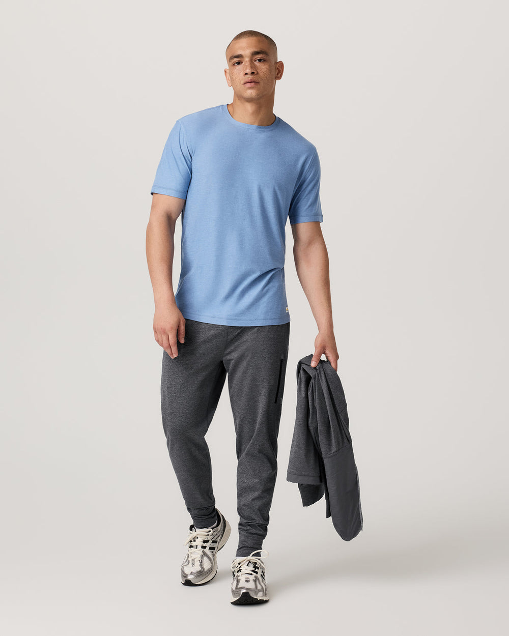 Vuori Strato Tech Tee Women's Isle Blue Heather T-Shirt