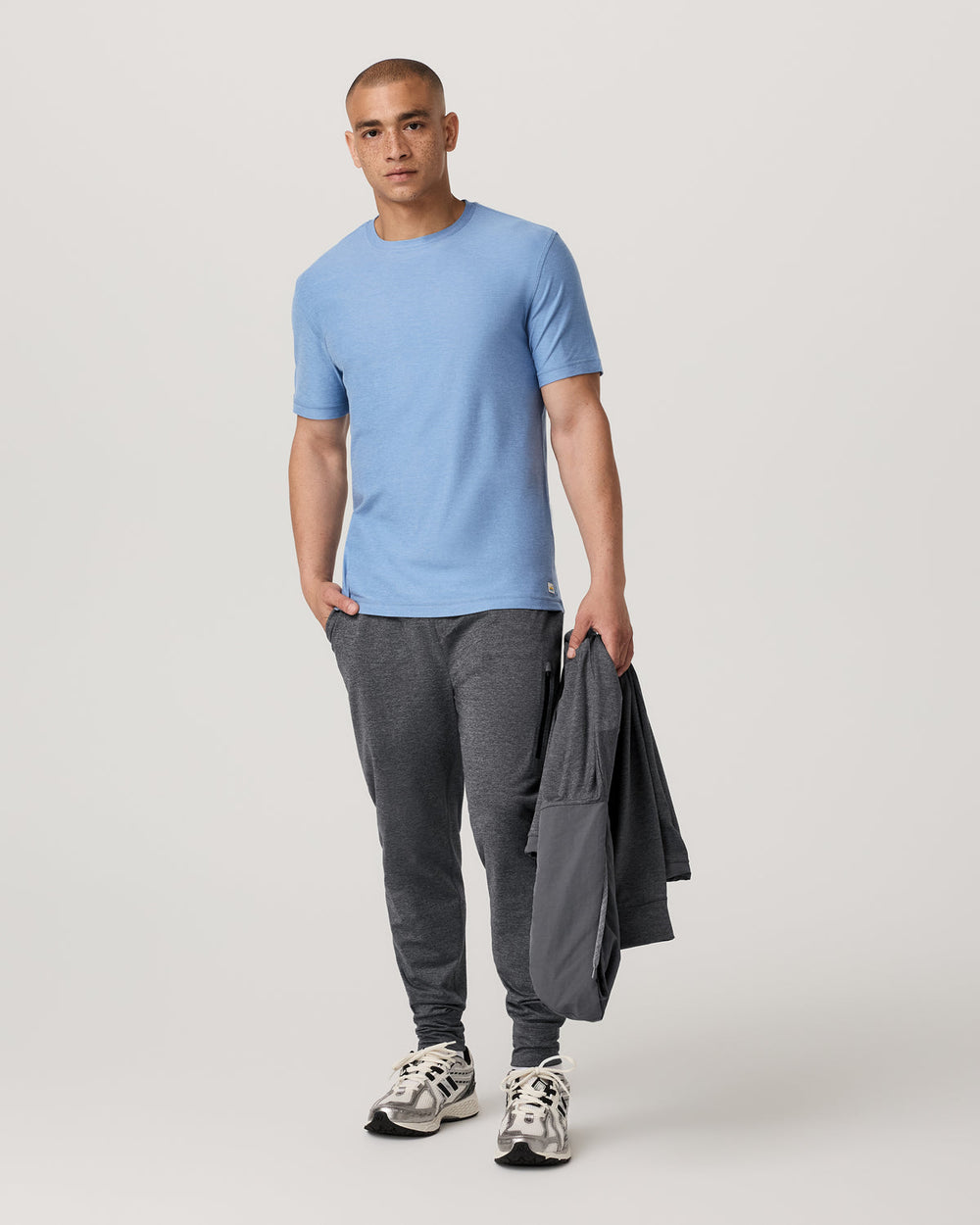 Vuori Strato Tech Tee Women's Isle Blue Heather T-Shirt