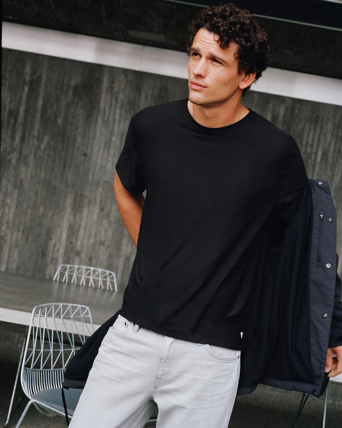 Vuori Strato Tech Tee Men's Black Quick Dry T Shirt
