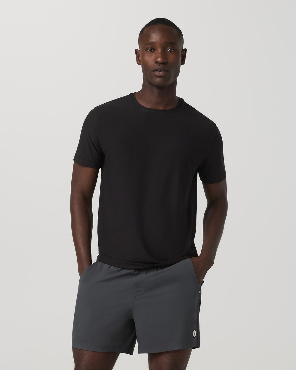 Vuori Strato Tech Tee Men's Black Quick Dry T Shirt