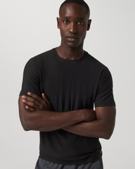 Vuori Strato Tech Tee Men's Black Quick Dry T Shirt