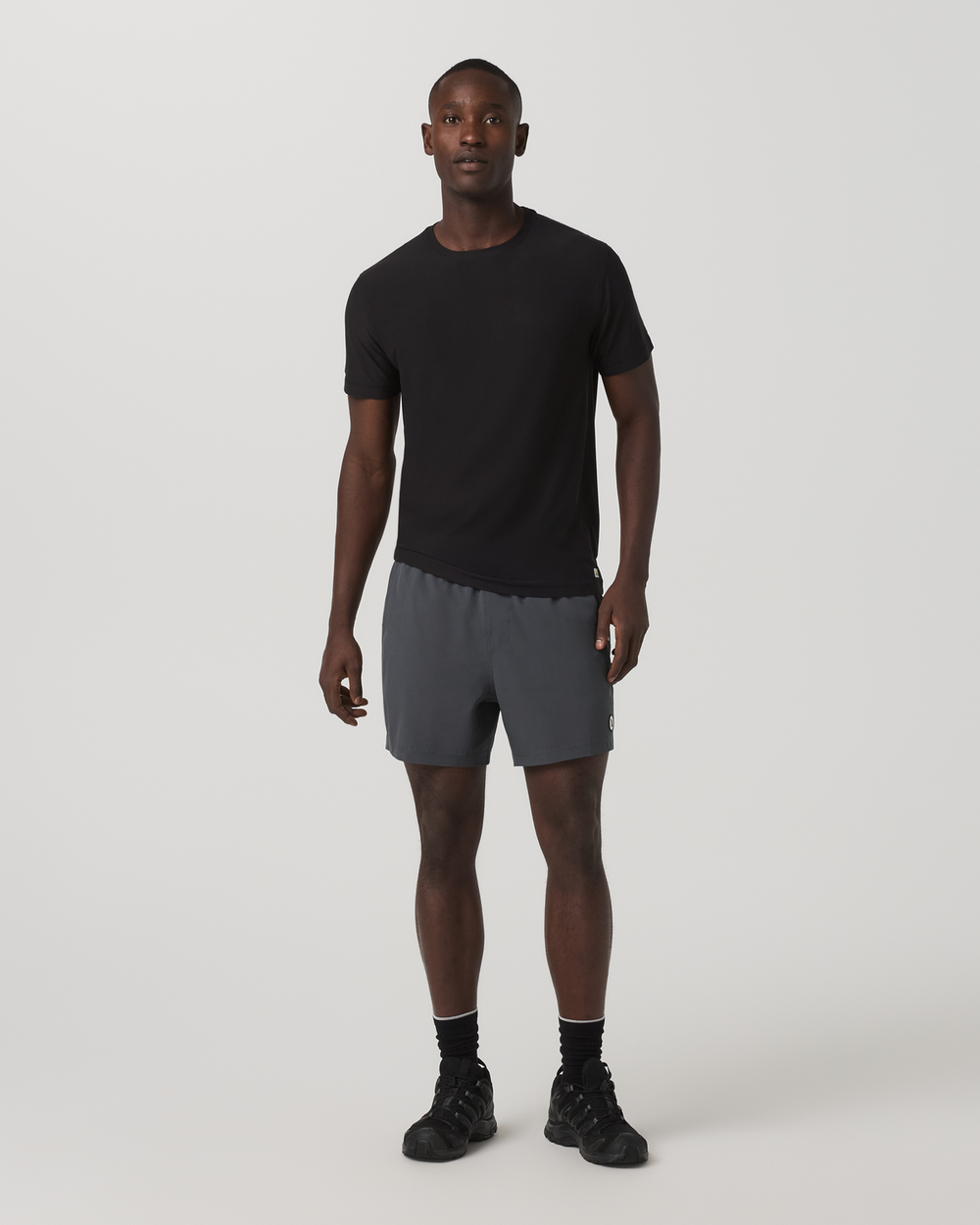 Vuori Strato Tech Tee Men's Black Quick Dry T Shirt