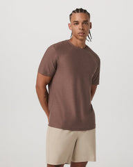 Vuori Strato Tech Tee Men's Sable Heather Performance T-Shirt