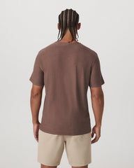 Vuori Strato Tech Tee Men's Sable Heather Performance T-Shirt
