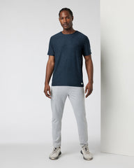 Vuori Strato Tech Tee Men's Navy Heather Blue Tee