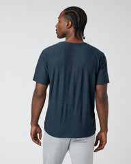 Vuori Strato Tech Tee Men's Navy Heather Blue Tee