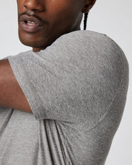 Vuori Strato Tech Tee Heather Grey Men's Tech Shirt