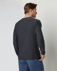 Vuori Long-Sleeve Strato Tech Tee Men's Charcoal Shirt