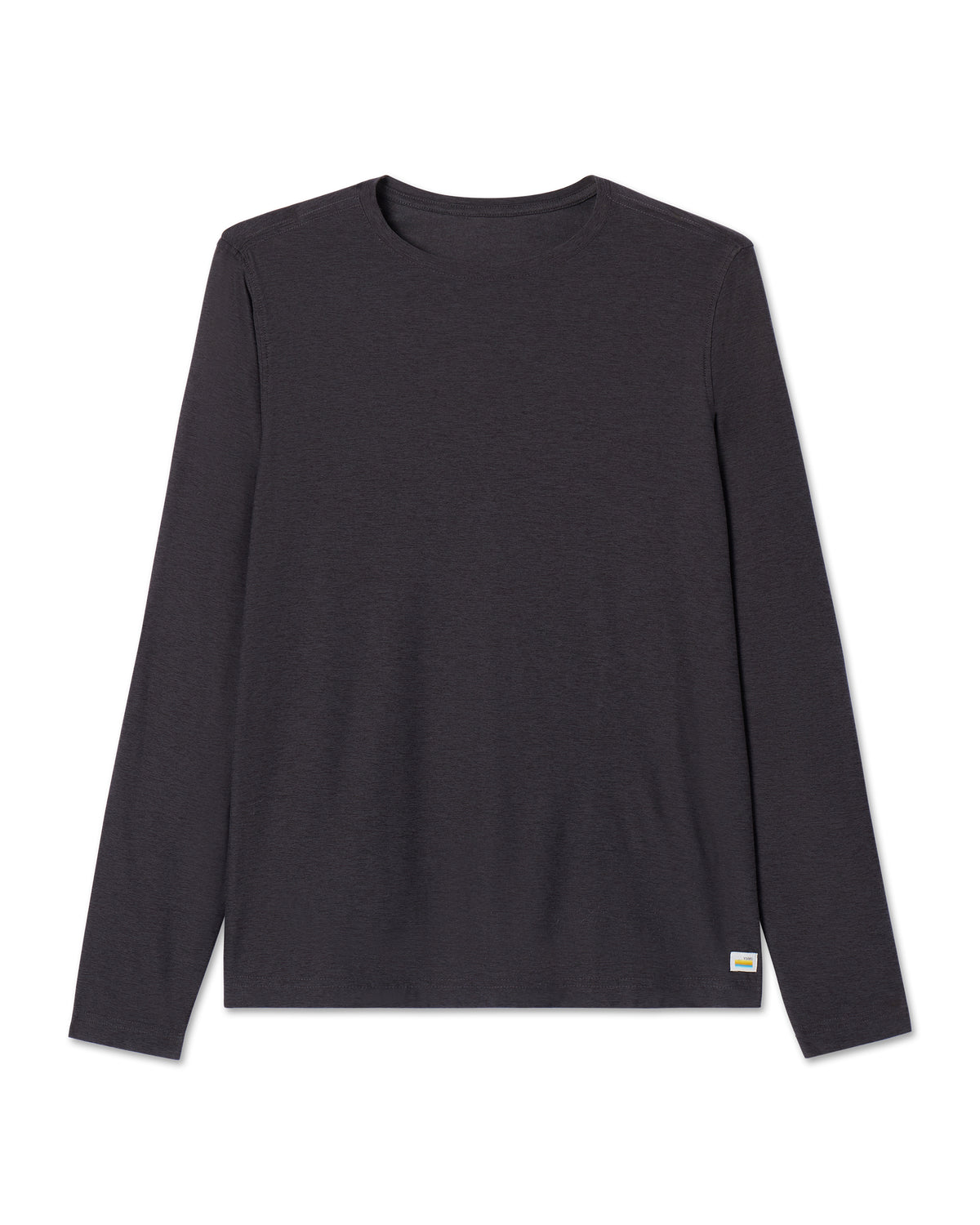Vuori Long-Sleeve Strato Tech Tee Men's Charcoal Shirt