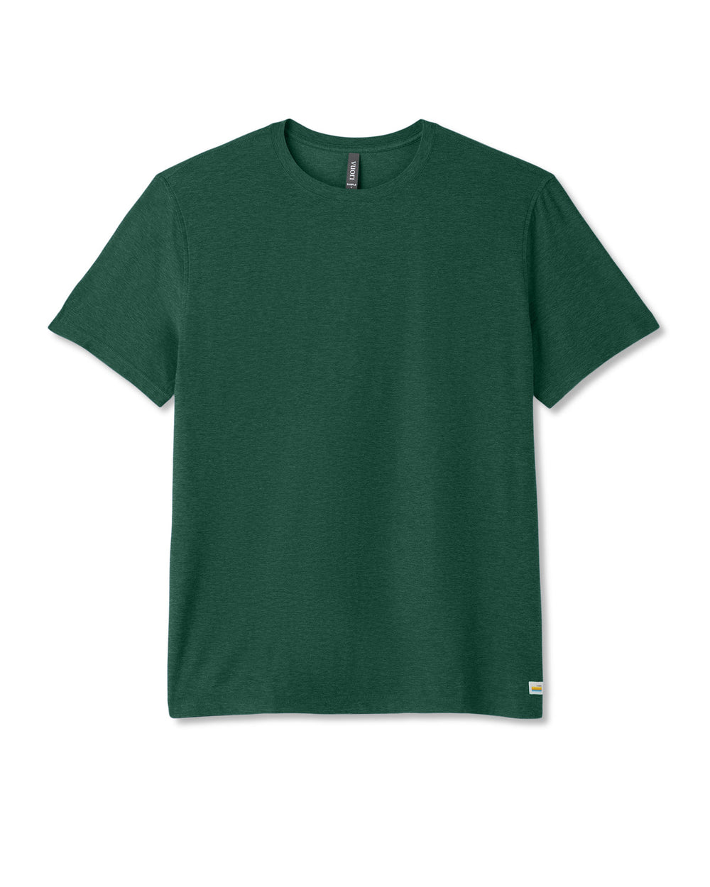 Vuori Strato Tech Tee Men's Viridian Heather Performance Shirt