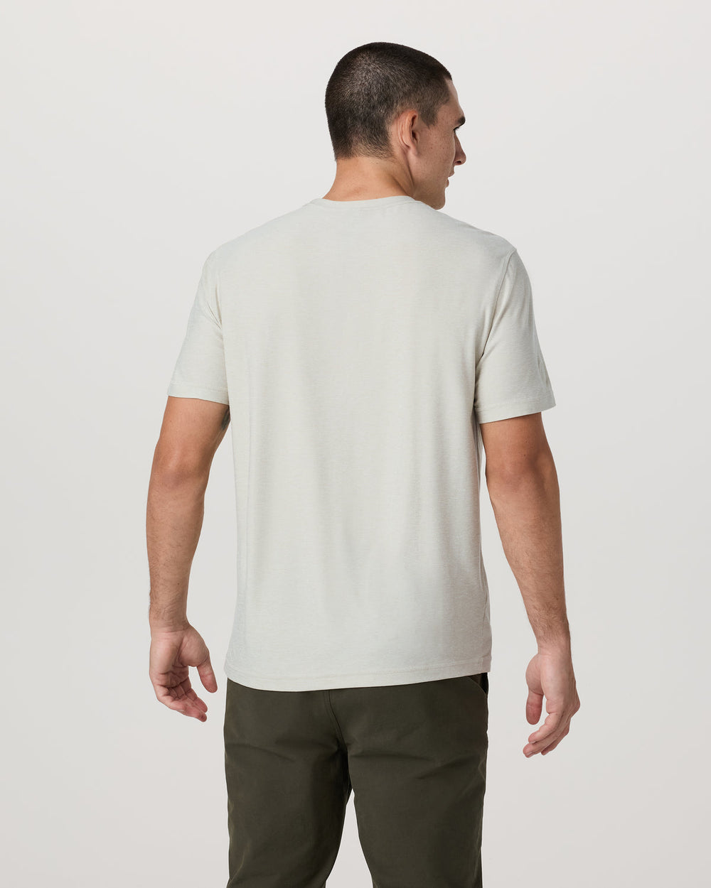 Vuori Strato Tech Tee Men's Mushroom Heather T-Shirt